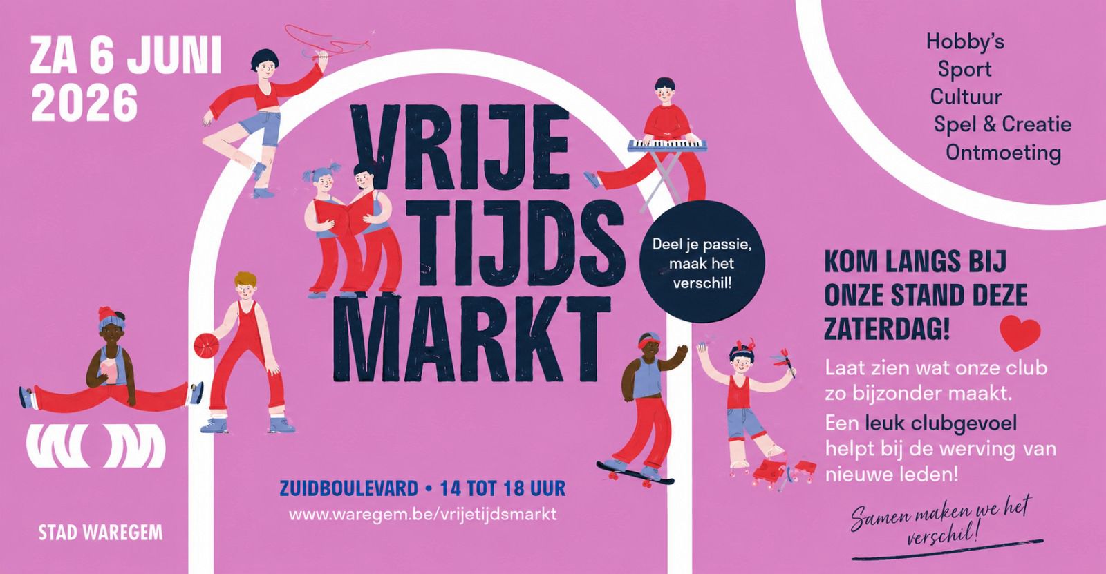 Vrijetijdsmarkt 2026 affiche